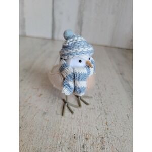 Featherly Friends mini winter hat bird scarf Xmas plush unique home figure